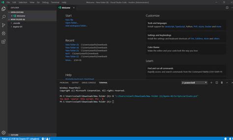 Image result for Activate Virtualenv Visual Studio Code