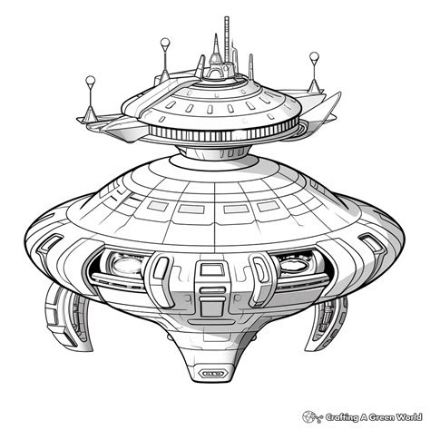 Image result for Alien Ship Coloring Page