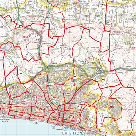 Image result for BN Postcode Region