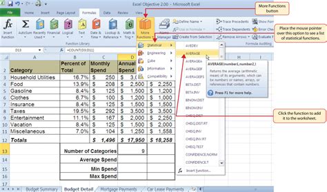 Image result for Statistics Excel Formulas