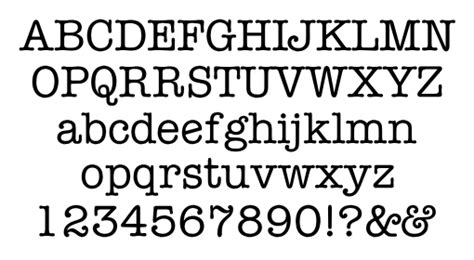 Image result for Typewriter Font