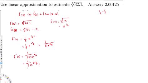 Afbeeldingsresultaten voor How to Find Linear Approximation