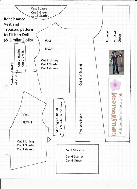 Afbeeldingsresultaten voor Barbie Baby Clothes Patterns