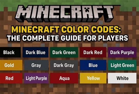 Image result for Minecraft Color Codes Hex