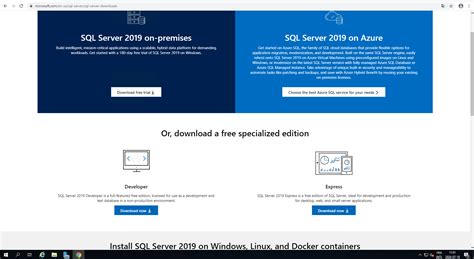 Comment Installer SQL Server 2019 に対する画像結果