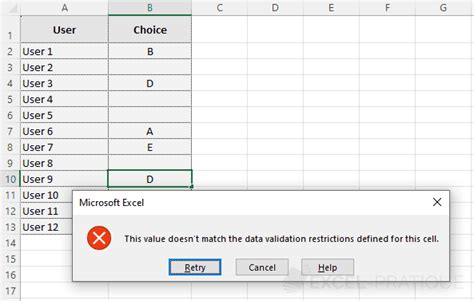 What Is the Definition of Data Validation in Excel に対する画像結果