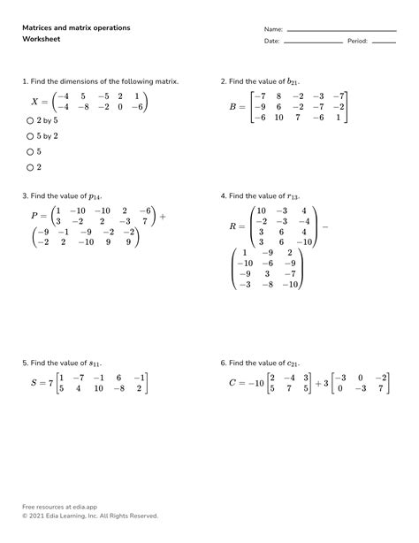 Image result for Matrix Operations