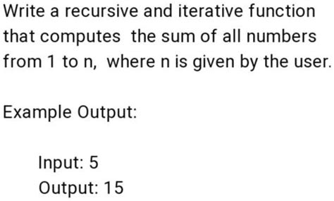 Toradh íomhá ar Recursive Function to Output Average and Sum