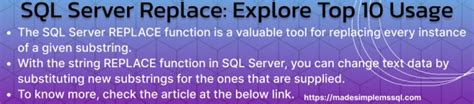 Image result for Multiple Replace in SQL