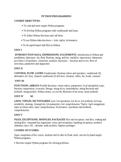 Image result for Programming Syllabus