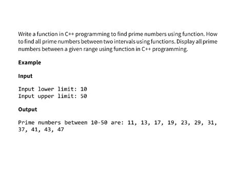 Image result for Prime Number by Function in C Programming