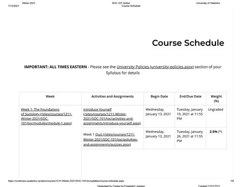 Image result for Syllabus Course Schedule