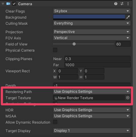 Unity Render Texture に対する画像結果