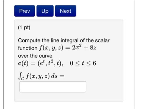 Toradh íomhá ar Finding Line Integral of a Scalar Function
