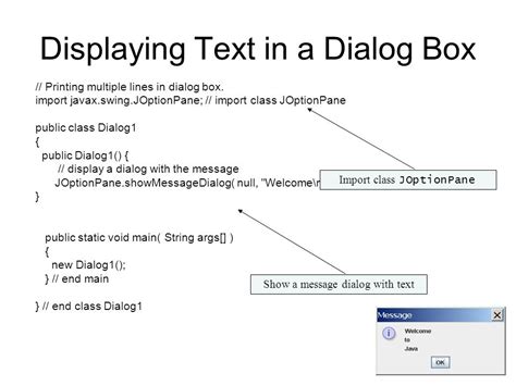 Image result for Message Dialog in Java Symbols
