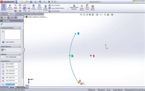 Afbeeldingsresultaten voor Creating Curves through Reference Points SolidWorks