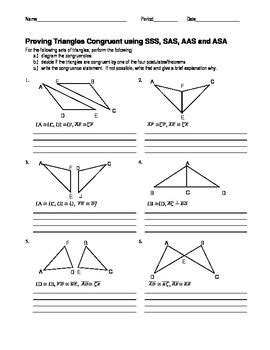 Image result for Triangle Congruence Worksheet Answer Key Back Side
