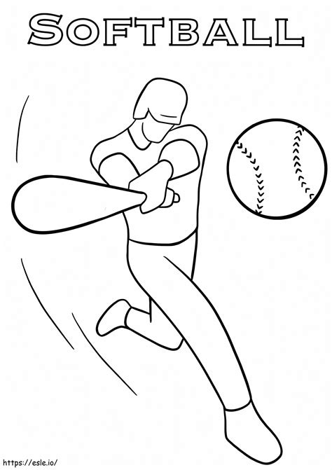 Image result for Softball Coloring Pages Printable