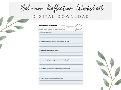 Image result for Behavior Reflection Sheet for Kindergarten
