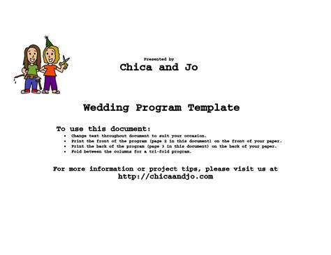 Image result for Sample of Wedding Program