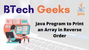 Image result for How to Print Array in Reverse Order