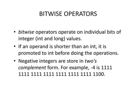Image result for Boolean Bitwise Operators