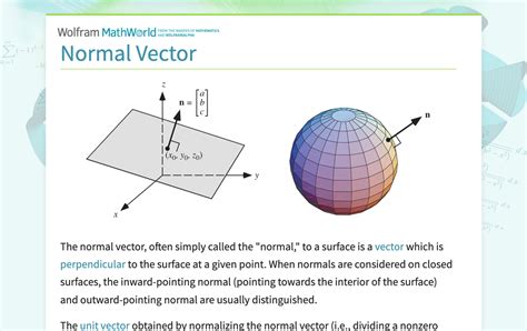 Image result for Normal Vector Formula