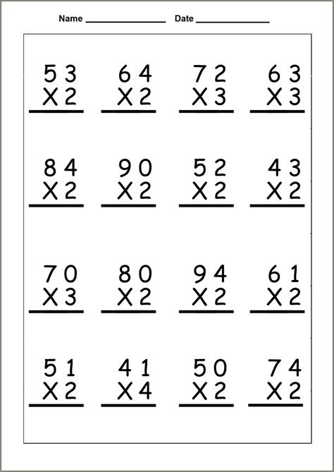 Image result for 4th Grade Math Worksheet Packet