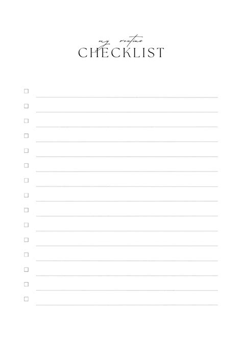 Image result for Customizable Checklist Template