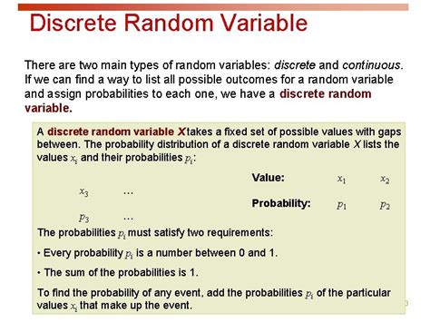 Image result for What Is a Discrete Random Variable