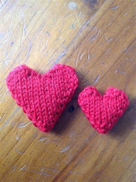 Knitted heart pattern free easy quick little pattern – Artofit