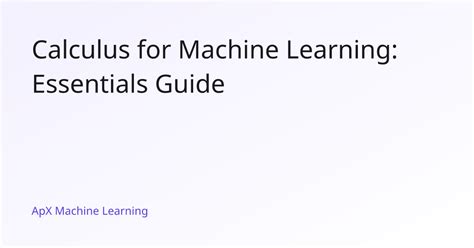 Image result for Complete Calculus Tutorial for Machine Learning