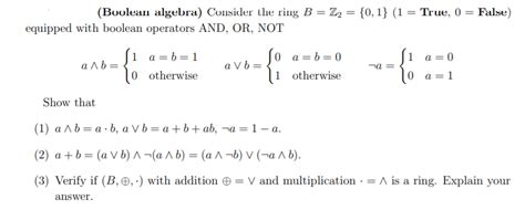 Image result for Boolean Ring