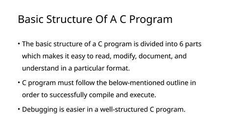 Image result for Basic Structure of the C Program W3school