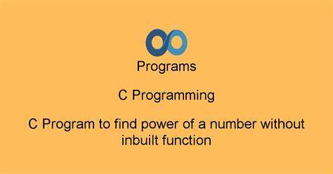 Image result for C Programming Power Function