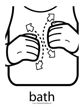 Image result for Bath Sign Language