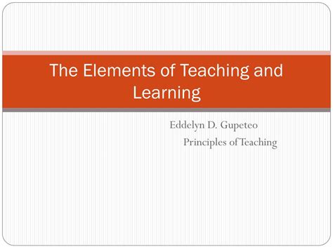 Image result for Elements of Teaching Learning Process