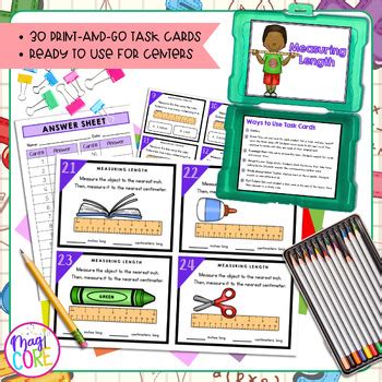 Task Card for Measuring in Math Grade 2 に対する画像結果