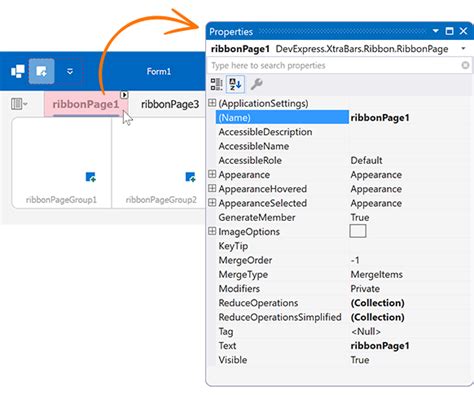 Toradh íomhá ar DevExpress Ribbon Control