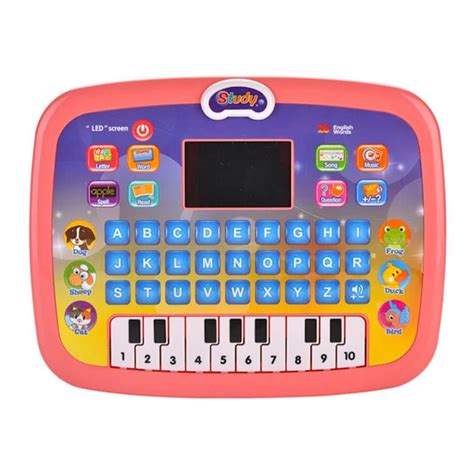 Kids Educational Keyboard & Letters Led Screen Computer Toy - Pink ...