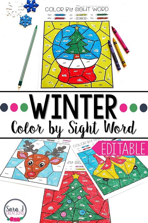 Image result for Editable Color by Sight Word