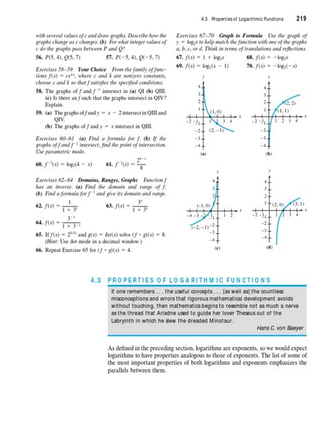 Properties of Logarithmic Function | Download Free PDF | Logarithm ...