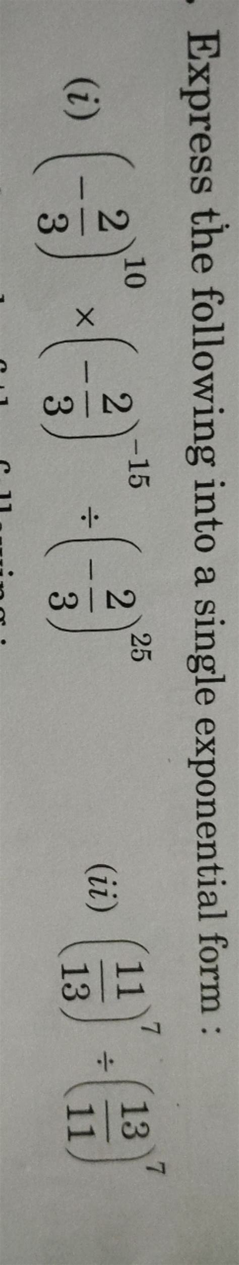 Image result for Single Exponential Form