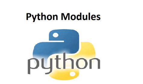 Afbeeldingsresultaten voor Modules Python Programming Language