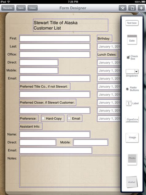 Toradh íomhá ar Address Data Entry Form