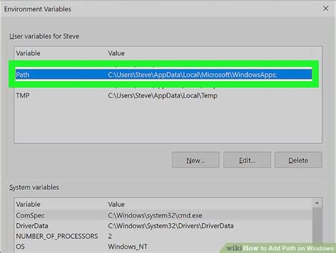 Steps to Add Path in Variable Directory of Windows に対する画像結果