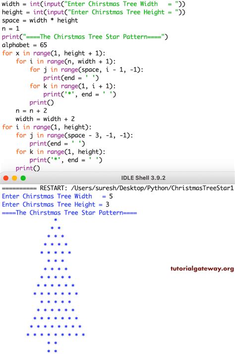Toradh íomhá ar Python Star Pattern in Rectangle