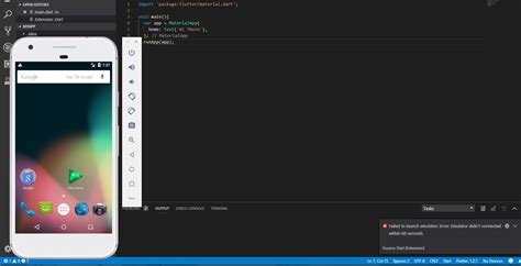 vs Code Android Emulator に対する画像結果
