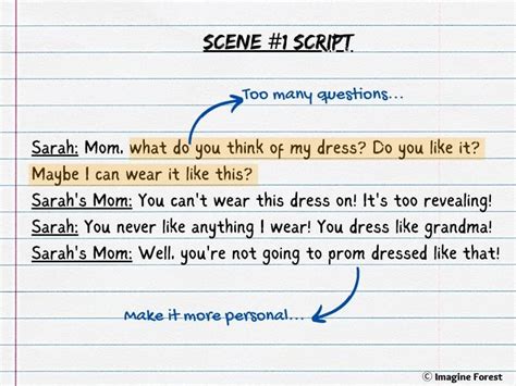 Résultat d’images pour Script Writing Dialogue