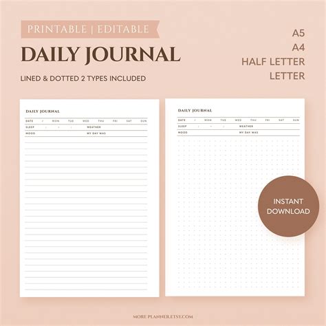 Image result for Journal Templates Notes